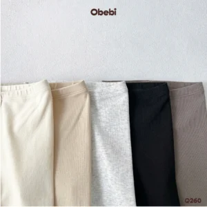 Q260 – Quần Legging Trẻ Em Thu Đông Giữ Nhiệt Co Giãn Mềm Mại Obebi
