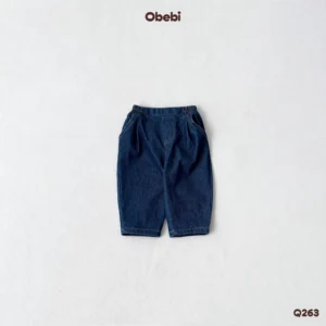 Q263 – Quần Denim Trẻ Em Thu Đông Phom Basic Dễ Phối Đồ Obebi