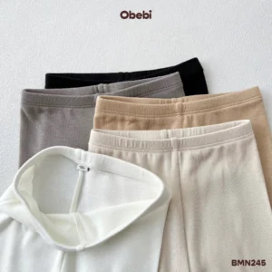 BMN245 – Bộ Mặc Nhà Trẻ Em Thu Đông Vải Co Giãn Mềm Mịn Obebi