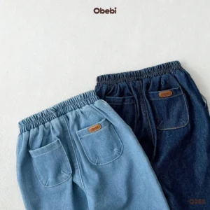 Q263 – Quần Denim Trẻ Em Thu Đông Phom Basic Dễ Phối Đồ Obebi