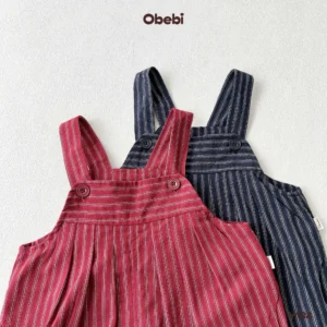 Y134 – Yếm Dài Kẻ Trẻ Em Obebi