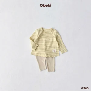 Q260 – Quần Legging Trẻ Em Thu Đông Giữ Nhiệt Co Giãn Mềm Mại Obebi