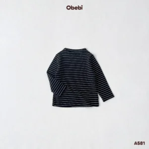 A581 – Áo Thun Giữ Nhiệt Trẻ Em Thu Đông Cổ Leo Obebi
