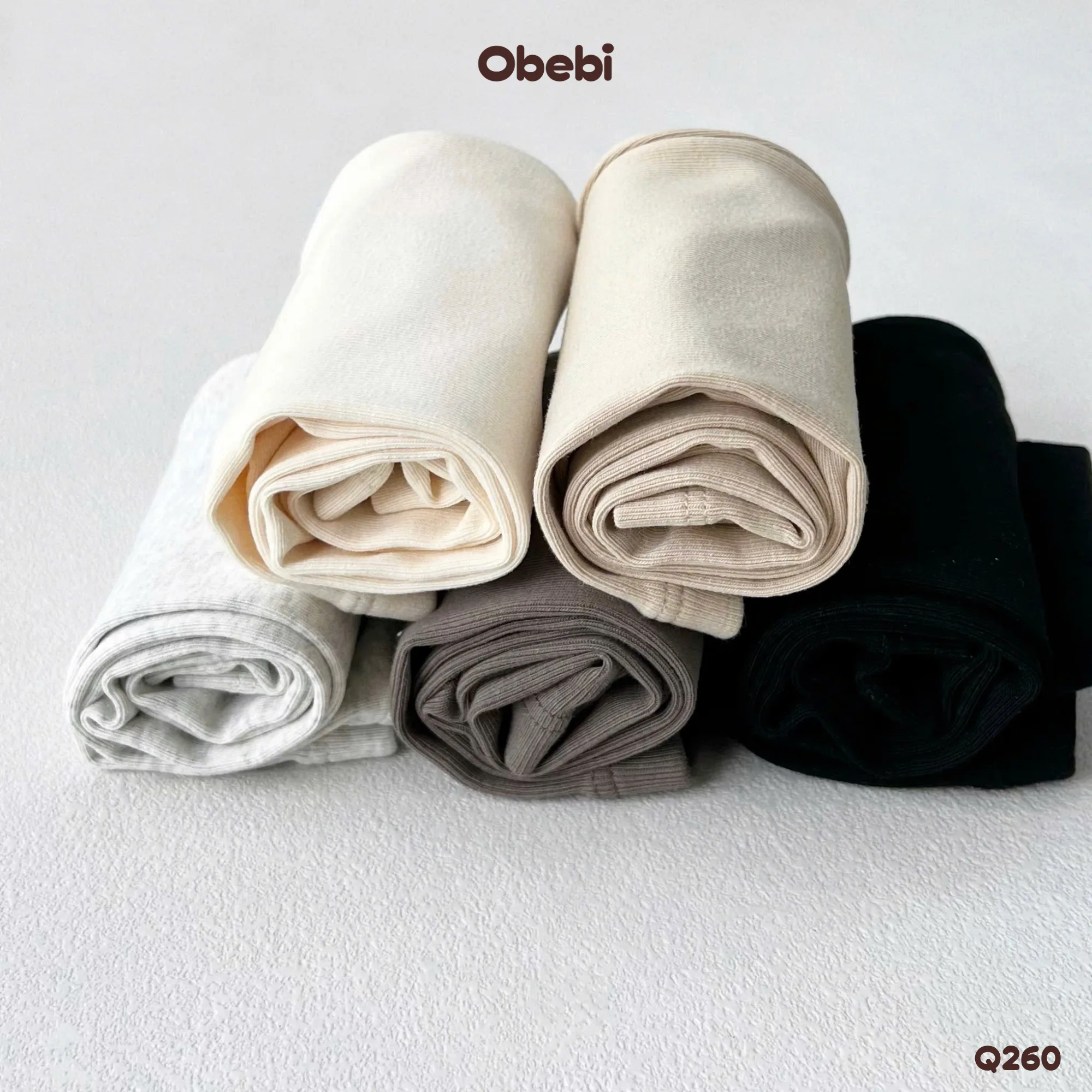 Q260 – Quần Legging Trẻ Em Thu Đông Giữ Nhiệt Co Giãn Mềm Mại Obebi