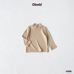 A585 – Áo Giữ Nhiệt Trẻ Em Thu Đông Cổ Cao 3 Phân Giữ Ấm Obebi