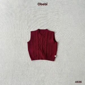 A536 – Áo Gillet Len Vặn Thừng