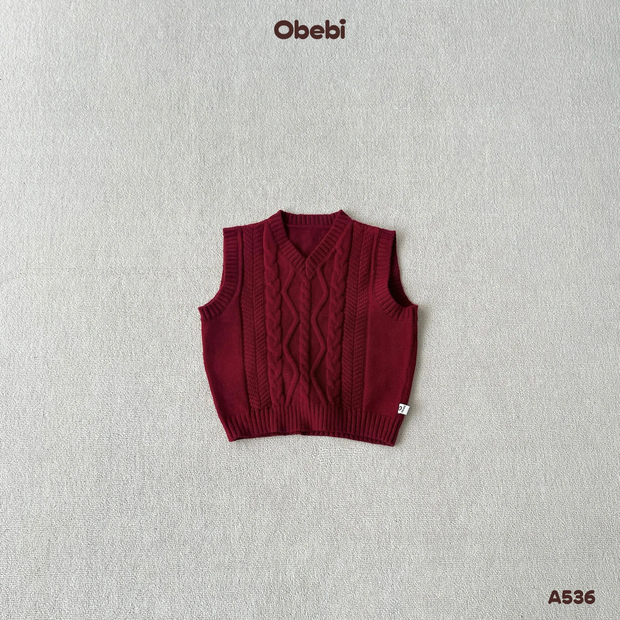 A536 – Áo Gillet Len Vặn Thừng