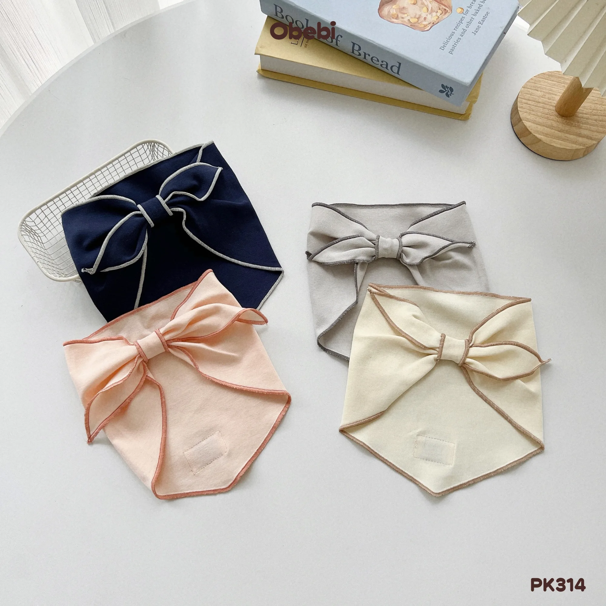 PK314 – Khăn Quàng Cổ Trẻ Em Thu Đông Cotton Mềm Mại Obebi