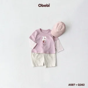Q262 – Quần Gió Phối Cong Trẻ Em Obebi