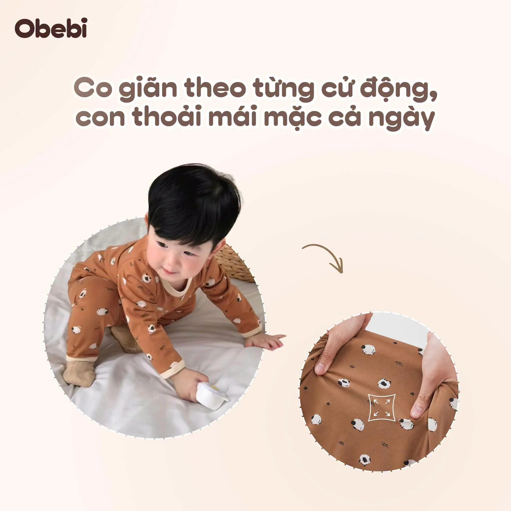 HomeSoft™ – Chất Liệu Mặc Nhà Êm Ái Cho Làn Da Nhạy Cảm Của Bé