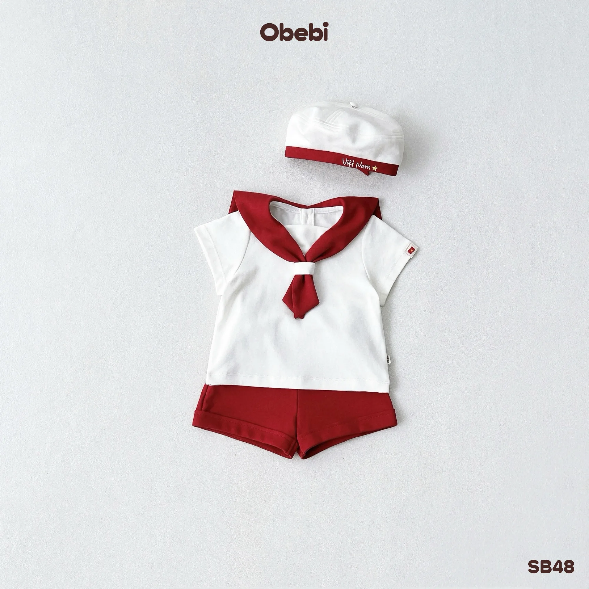 SB48 – Set Bộ Cộc Tay Trẻ Em “Mầm Non Yêu Tổ Quốc” Obebi