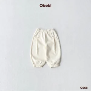 Q268 – Quần Nỉ Trẻ Em Thu Đông Vải Nỉ Mềm Obebi
