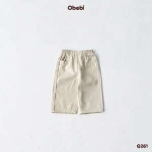 Q261 – Quần Kaki Trẻ Em Thu Đông Túi Vuông Basic Obebi
