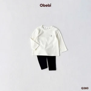 Q260 – Quần Legging Trẻ Em Thu Đông Giữ Nhiệt Co Giãn Mềm Mại Obebi