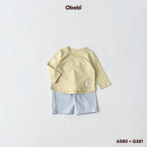 Q261 – Quần Kaki Trẻ Em Thu Đông Túi Vuông Basic Obebi