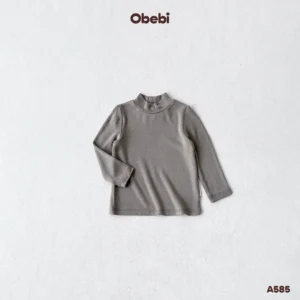 A585 – Áo Giữ Nhiệt Trẻ Em Thu Đông Cổ Cao 3 Phân Giữ Ấm Obebi
