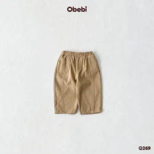 Q269 – Quần Kaki Trẻ Em Thu Đông Kết Cấu Năng Động Obebi