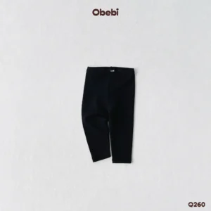 Q260 – Quần Legging Trẻ Em Thu Đông Giữ Nhiệt Co Giãn Mềm Mại Obebi