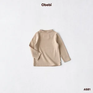 A581 – Áo Thun Giữ Nhiệt Trẻ Em Thu Đông Cổ Leo Obebi