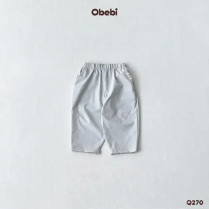 Q270 – Quần Gió Trẻ Em Thu Đông Phom Basic Dễ Phối Đồ Obebi