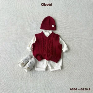 A536 – Áo Gillet Len Vặn Thừng
