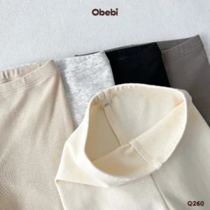Q260 – Quần Legging Trẻ Em Thu Đông Giữ Nhiệt Co Giãn Mềm Mại Obebi