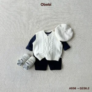 A536 – Áo Gillet Len Vặn Thừng