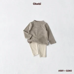A581 – Áo Thun Giữ Nhiệt Trẻ Em Thu Đông Cổ Leo Obebi