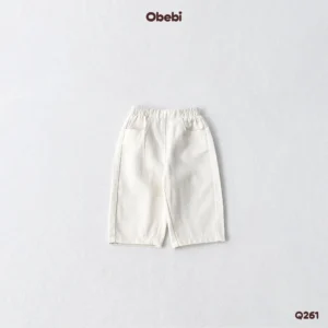 Q261 – Quần Kaki Trẻ Em Thu Đông Túi Vuông Basic Obebi