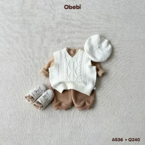 A536 – Áo Gillet Len Vặn Thừng