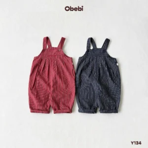Y134 – Yếm Dài Kẻ Trẻ Em Obebi