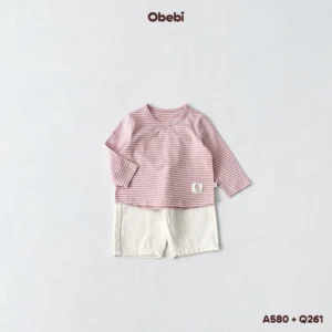 Q261 – Quần Kaki Trẻ Em Thu Đông Túi Vuông Basic Obebi