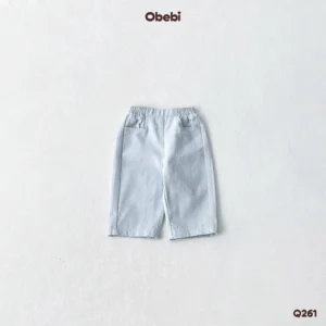 Q261 – Quần Kaki Trẻ Em Thu Đông Túi Vuông Basic Obebi