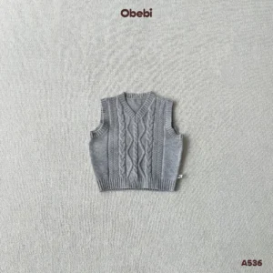 A536 – Áo Gillet Len Vặn Thừng