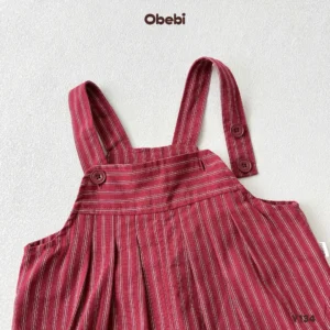 Y134 – Yếm Dài Kẻ Trẻ Em Obebi