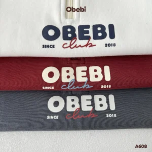 A608 – Áo Nỉ Trẻ Em Thu Đông Cổ Polo Phối Màu Obebi