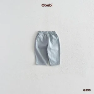 Q290-Quần kaki trẻ em thu đông thêu đu quay ngựa Obebi