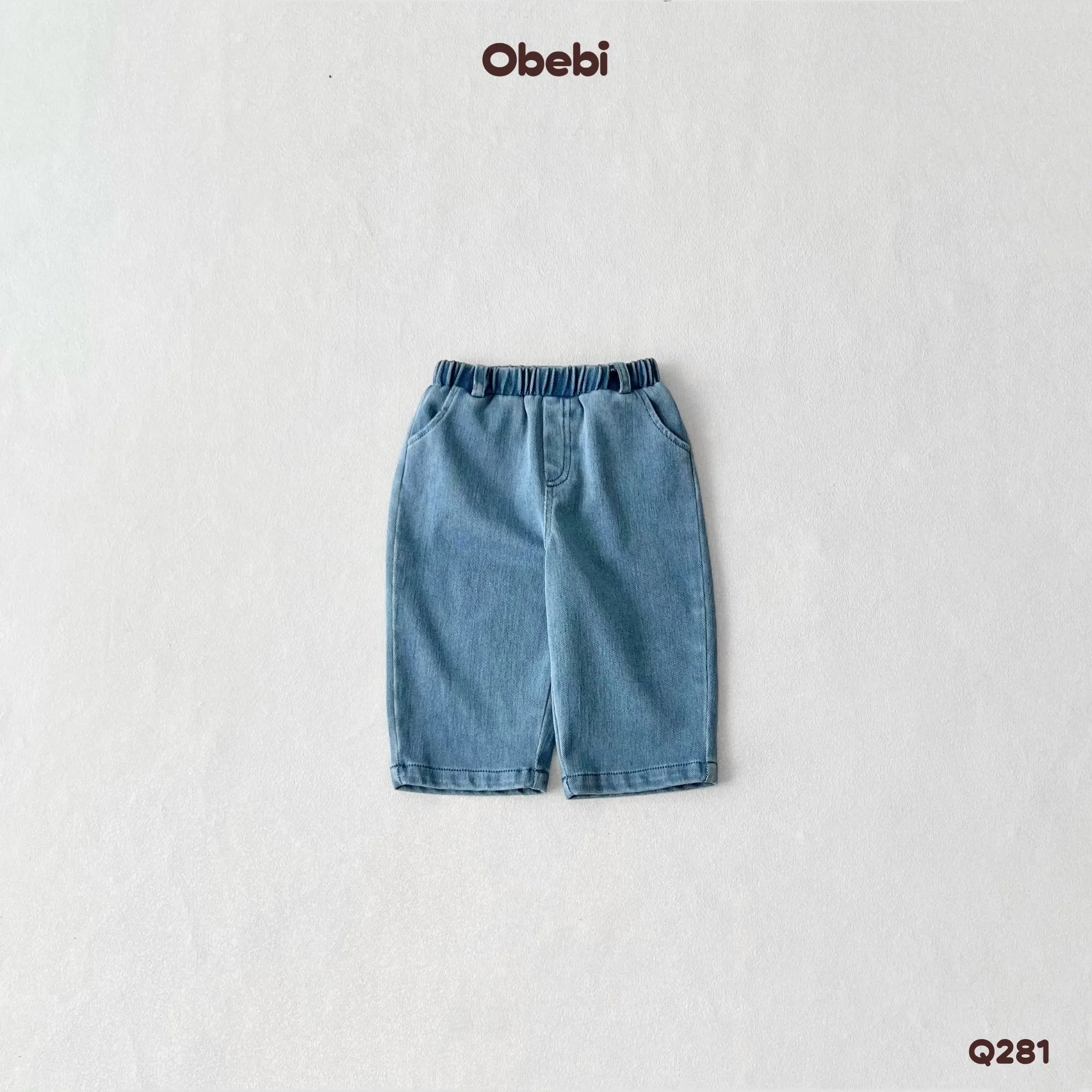 Q281 – Quần Jean Dài Trẻ Em Thu Đông Obebi