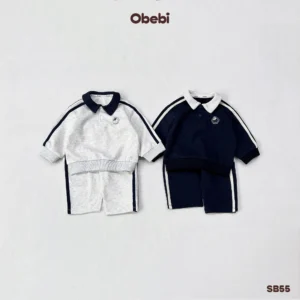 SB55 – Bộ Nỉ Trẻ Em Thu Đông Thể Thao Obebi