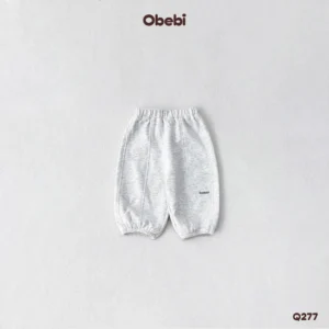 Q277 – Quần Nỉ Trẻ Em Thu Đông Thêu Chữ Ly Gối Obebi