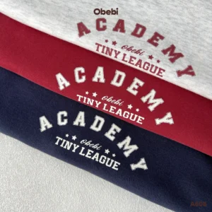 A605-Áo gile nỉ trẻ em thu đông in hình Academy Obebi