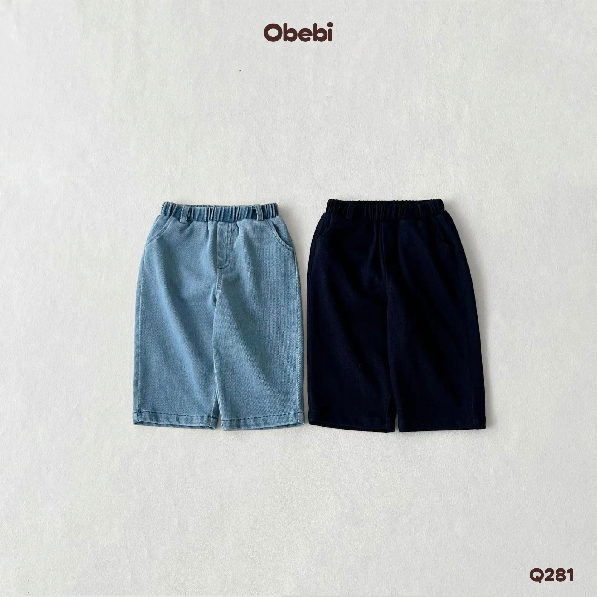 Q281 – Quần Jean Dài Trẻ Em Thu Đông Obebi