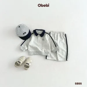 SB55 – Bộ Nỉ Trẻ Em Thu Đông Thể Thao Obebi
