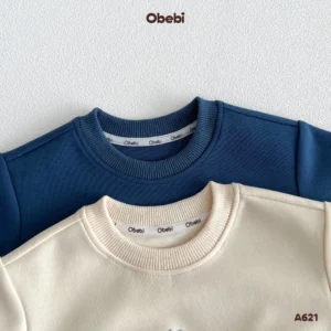 A621-Áo nỉ trẻ em thu đông in nhân vật dễ thương Obebi