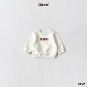 A609 – Áo Nỉ Chui Đầu Trẻ Em Thu Đông In Hình Obebi