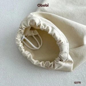 Q275 – Quần Gió Dài Trẻ Em Thu Đông Gắn Tag Cao Su Obebi