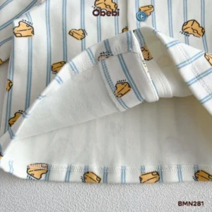 BMN281 – Bộ pyjama trẻ em thu đông in họa tiết Obebi