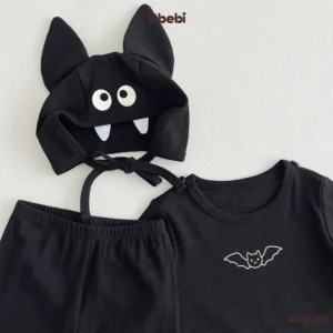BMN293 – Set Bộ Trẻ Em Thu Đông Halloween Con Dơi Obebi