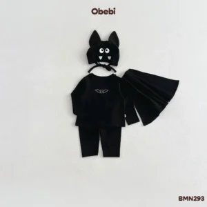BMN293 – Set Bộ Trẻ Em Thu Đông Halloween Con Dơi Obebi