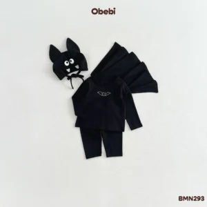 BMN293 – Set Bộ Trẻ Em Thu Đông Halloween Con Dơi Obebi